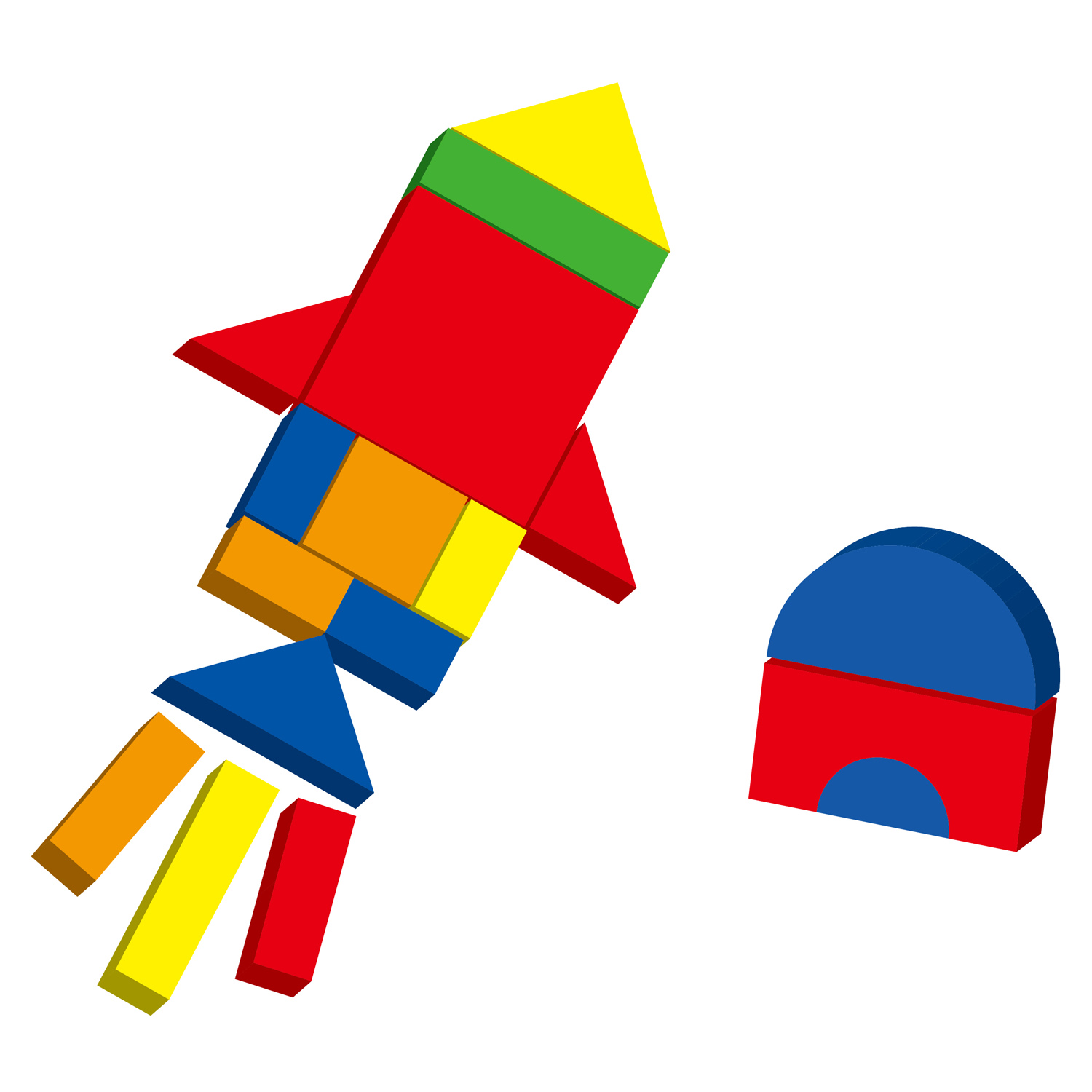 Magnetic shapes & box | New Classic Toys